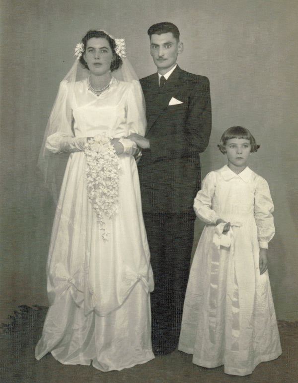 Casamento de Beatriz e Octávio em fevereiro de 1953